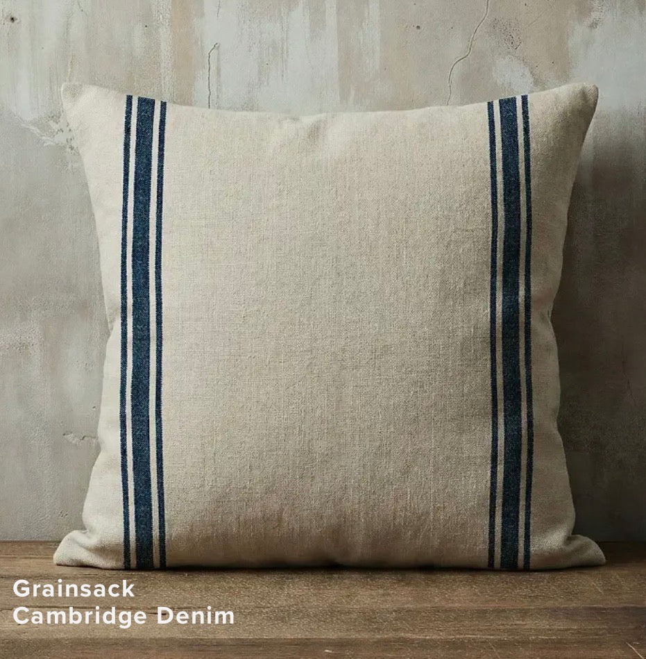 Cushion (Square 50cmx 50cm) Denim stripe