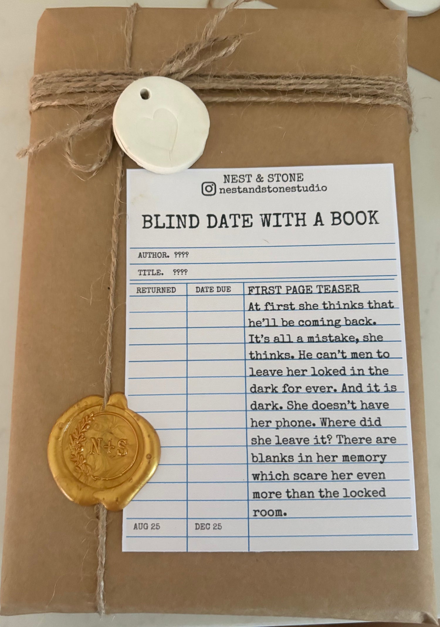 Blind date with a book