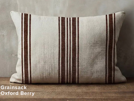 Cushion (Rectangle 40cmx 60cm) Berry stripe