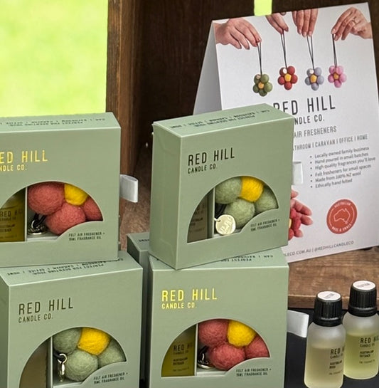 Felt Flower Air freshener (Clay)