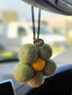 Felt Flower Air freshener (Sage)